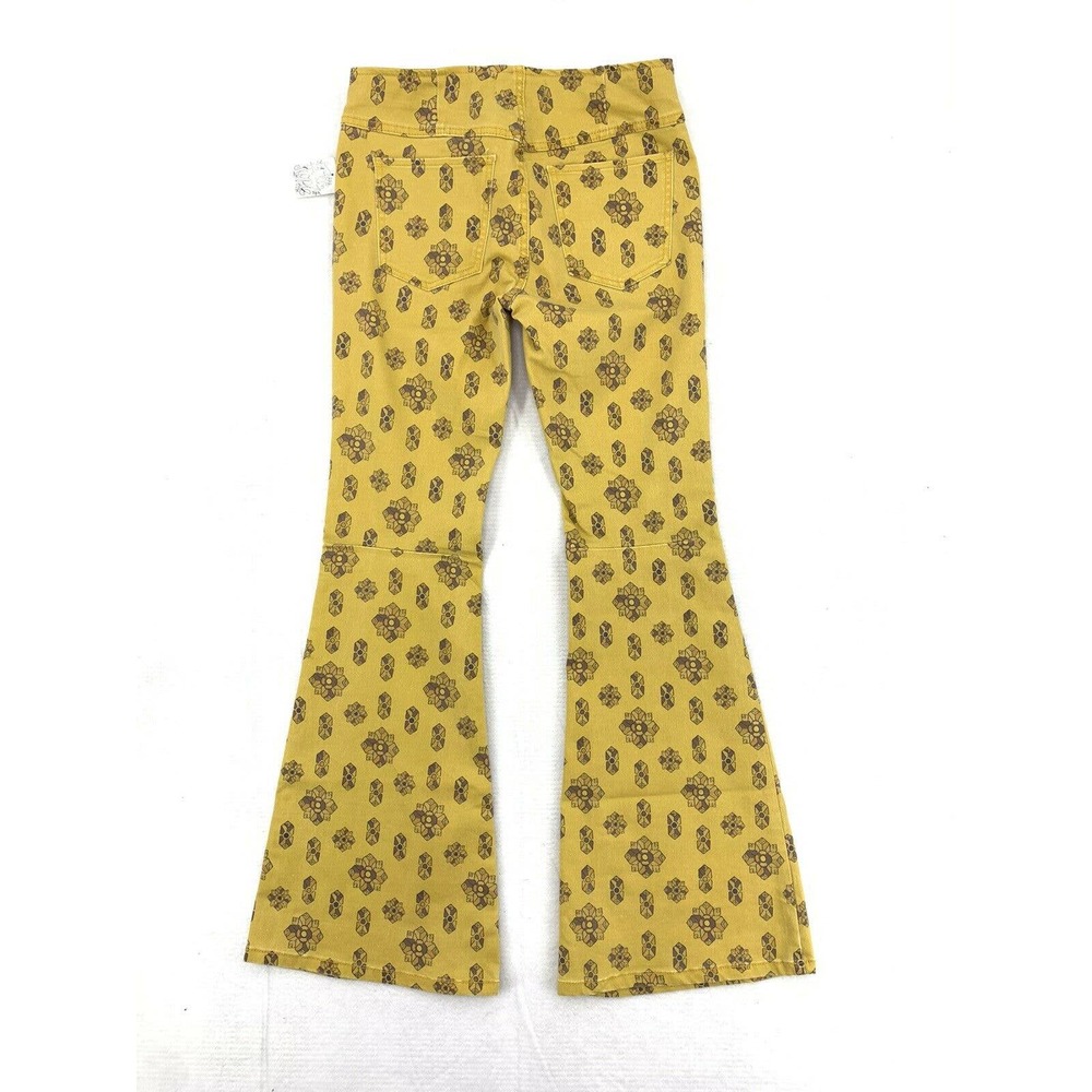 Free People Float On Flares Printed  Jeans - Picture 2 of 4